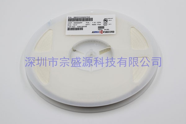 AVX陶瓷電容 0805 16V 0.33UF 0805YC334KAT2A