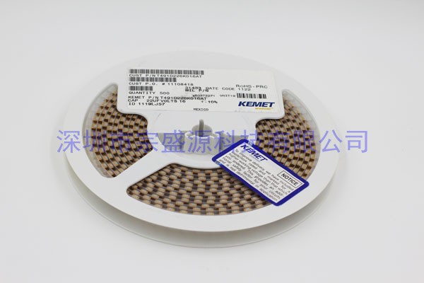 KEMET鉭電容 7343 16V 22UF T491D226K016AT
